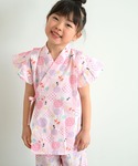 浴衣 フリルソデジンベイスーツ キッズ 子供 女の子の詳細画像4