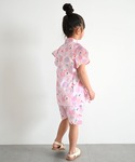 浴衣 フリルソデジンベイスーツ キッズ 子供 女の子の詳細画像5
