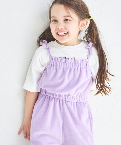 サロペット・オーバーオール・オールインワン THE SHISHIKUI C JUMP SUITS LAVENDER pairmanon（ペアマノン） サロペット オーバーオール 「パイル
