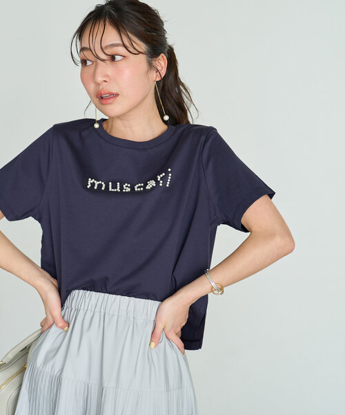 La boutique Bonbon tシャツ 「最強愛されパールロゴ」パール