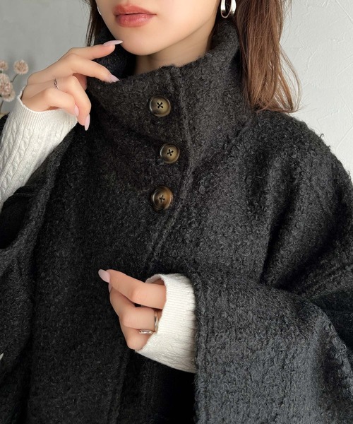 「classicalelf」 ステンカラーコート MEDIUM アイボリー レディース_画像3