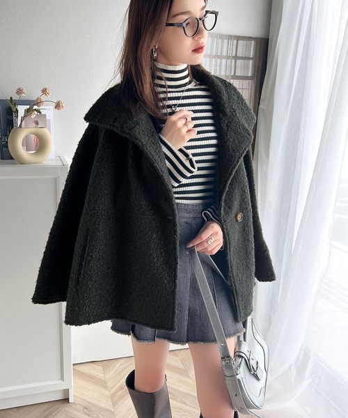 「classicalelf」 ステンカラーコート MEDIUM アイボリー レディース_画像7