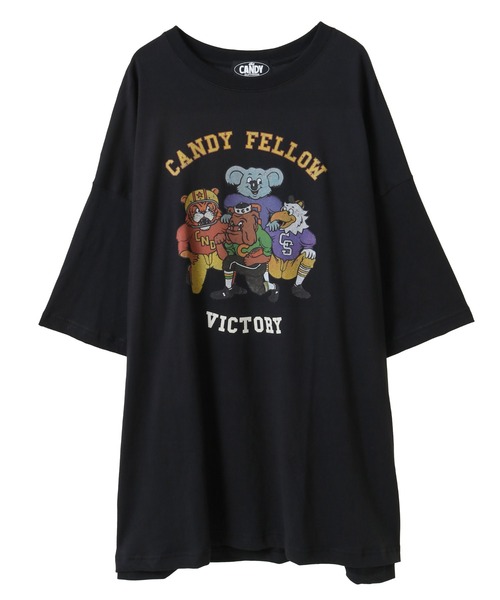 Candy Stripper tシャツ CANDY FELLOW BIG Tシャツ レディース