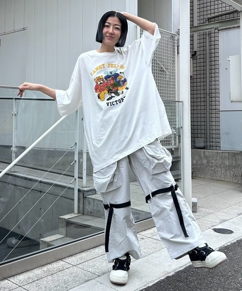 tシャツ CANDY FELLOW BIG BIG Tシャツ レディース メンズ Candy Stripper tシャツ CANDY FELLOW BIG Tシャツ レディース