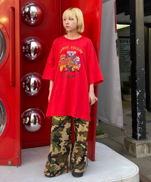 Candy Stripper tシャツ CANDY FELLOW BIG Tシャツ レディース