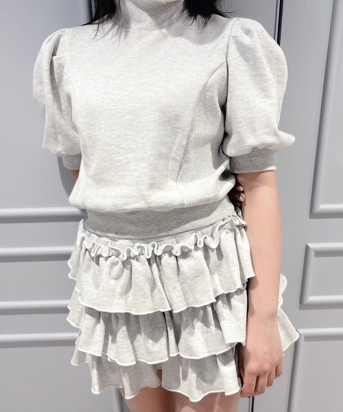 lilLilly パンツ フリルスウェットショートパンツ「セットアップ