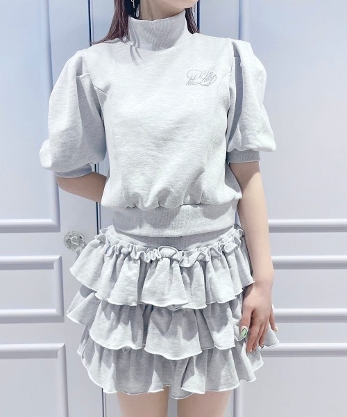 lilLilly スウェットフリルショートパンツ GLAY lilLilly パンツ フリルスウェットショートパンツ「セットアップ