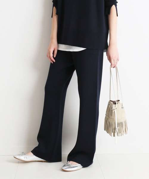 SLOBE IENA（スローブイエナ） イージーパンツ 38 ネイビー レディース