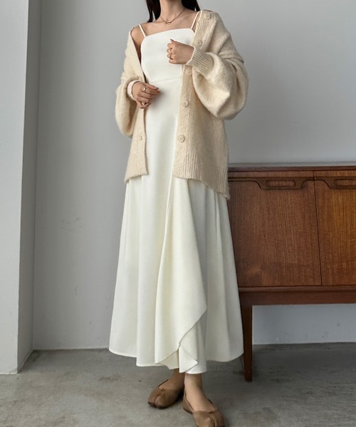 「Louere」 ニットカーディガン MEDIUM ブラウン レディース_画像8