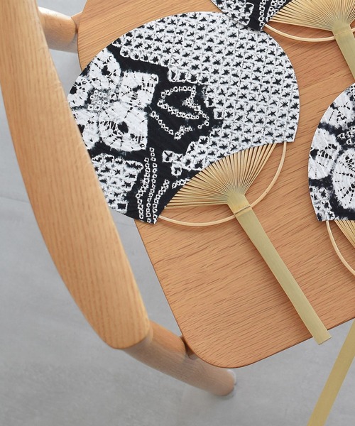 utatane 扇子 うちわ 竹うちわ utatane×有松絞り 日本製 : ZOZOTOWN