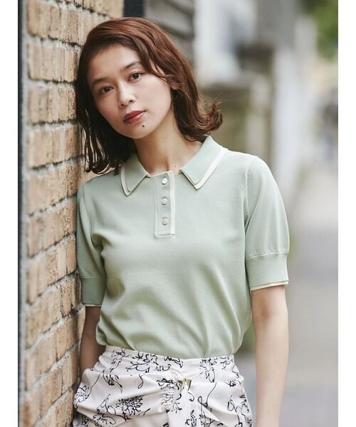 ニット セーター ２枚衿ポロニット レディース TONAL ニット セーター 2枚衿ポロニット レディース : ZOZOTOWN