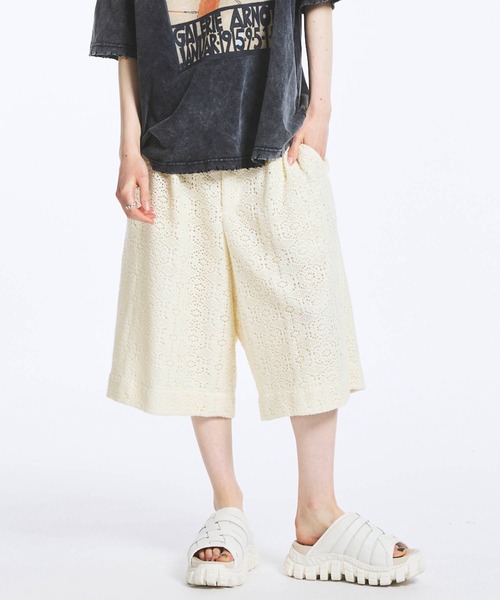 MAISON SPECIAL パンツ 「UNISEX」Crochet Like Mesh Prime-Wide