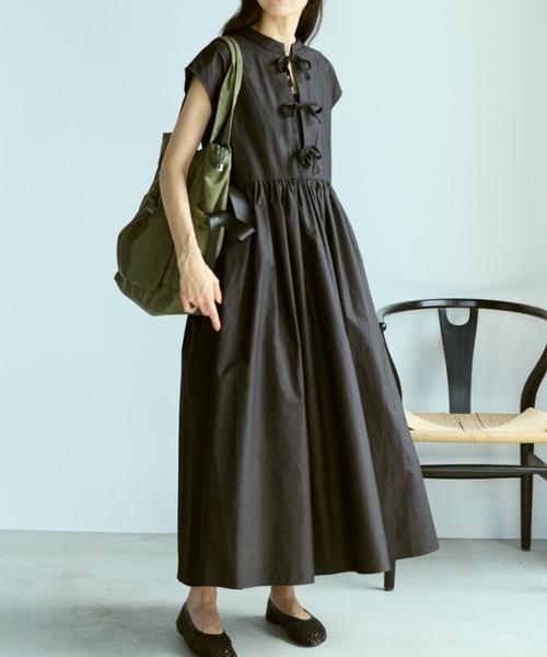 Burberryフレンチスリーブワンピース SUMMER-SALE セレクト ラメストライプ フレンチスリーブ