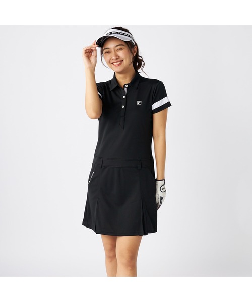 FILA GOLF ワンピース フィラゴルフ ゴルフウェア ブランド ロゴ 吸汗