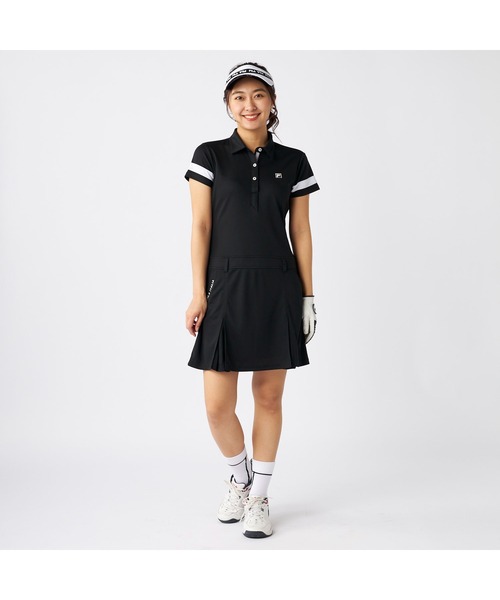 FILA GOLF ワンピース フィラゴルフ ゴルフウェア ブランド ロゴ 吸汗