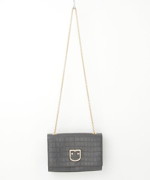 FURLA 「FURLA」 ショルダーバッグ - グレー レディース