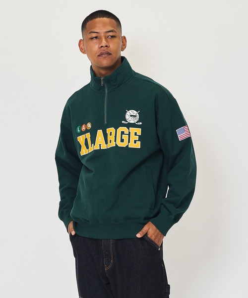 XLARGE（エクストラ ラージ） スウェットカットソー M グリーン メンズ