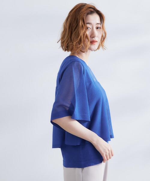 Flosa レディースニット フリーサイズ 新品未使用 index ニット セーター 「6color/XS-LLsize」リボン取り外し2WAY