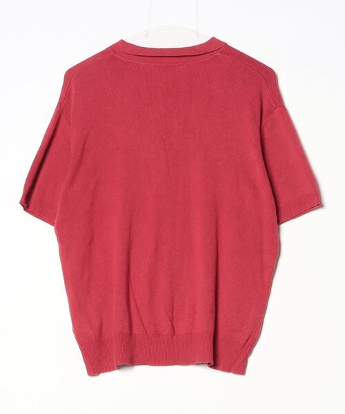 「niko and...」 半袖ポロシャツ M レッド レディース