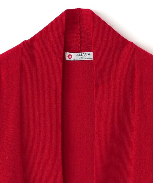 AMACA（アマカ） ニットカーディガン 38 ダークネイビー レディース