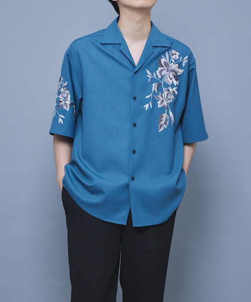 「UNITED TOKYO」 半袖シャツ 1 ブルー レディース UNITED TOKYO（ユナイテッドトウキョウ）の「マルチウェイ