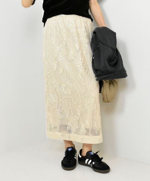 ルクールブラン（le．coeur blanc）/TORRAZZO DONNAスパンコールスカート le.coeur blanc（ルクールブラン） スカート TORRAZZO DONNA