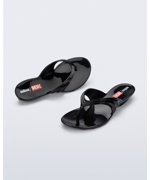 【大人気コラボ】Melissa x DIESEL (ディーゼル) トングサンダル メリッサ melissa MELISSA QUANTUM THONG + DIESEL AD （BLACK