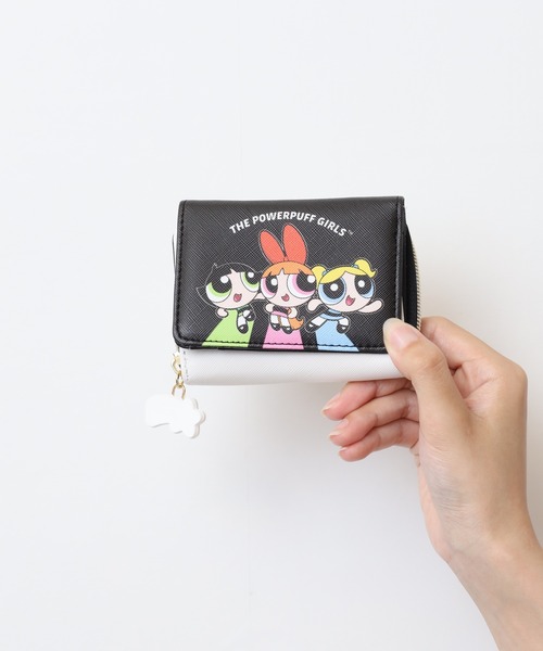 FUNALIVE 財布 パワーパフガールズ 三つ折り財布 レディース