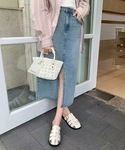 サンダル レザー調 メッシュ バックストラップ...の詳細画像5