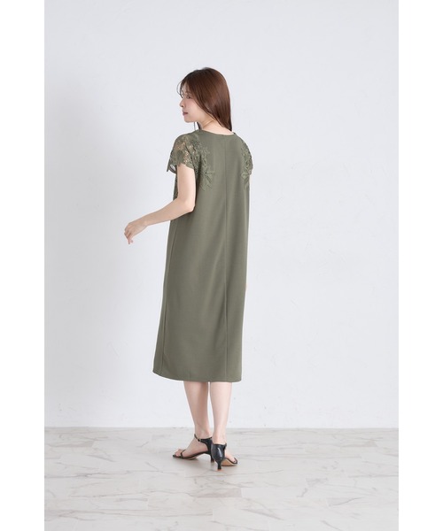 tocco closet ワンピース 接触冷感♪サイドフラワーレース付き