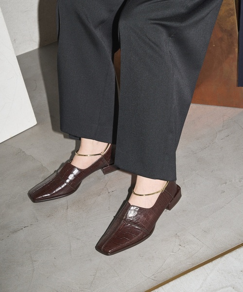 靴 GRISE GRISE EMBROIDERY レースアップ（フラットシューズ）｜LE TALON