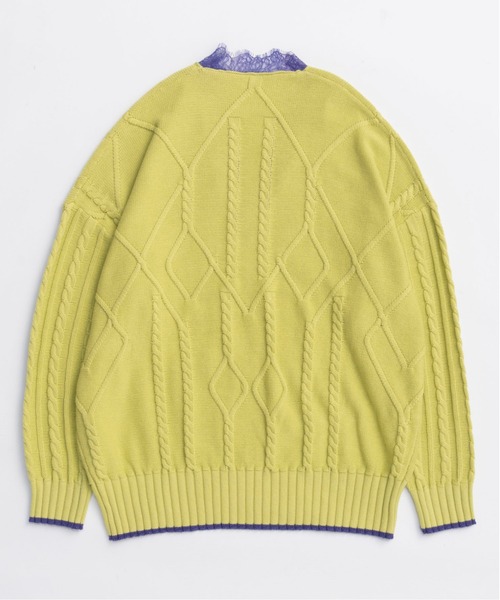 MAISON SPECIAL ニット セーター Printed Knit Tops/プリントニット