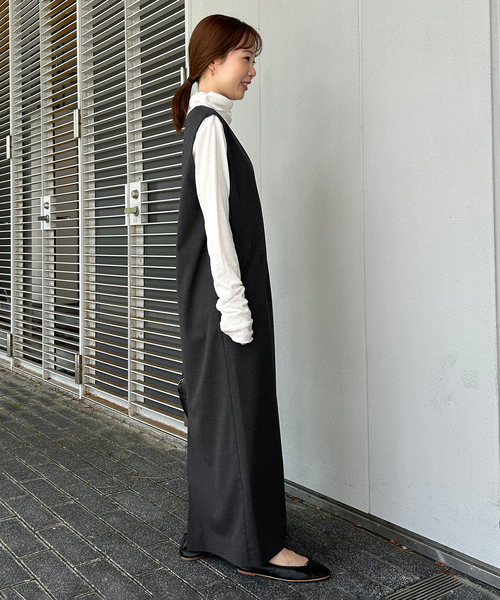 SLOBE IENA（スローブイエナ） ワンピース 「WEB限定/追加」TR Vネック