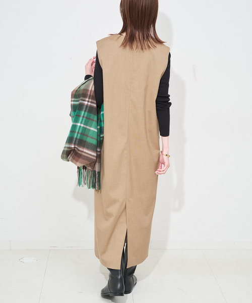 SLOBE IENA（スローブイエナ） ワンピース 「WEB限定/追加」TR Vネック