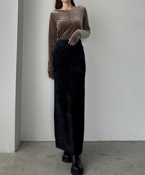 「Louere」 ニットスカート MEDIUM ベージュ系その他 レディース_画像8