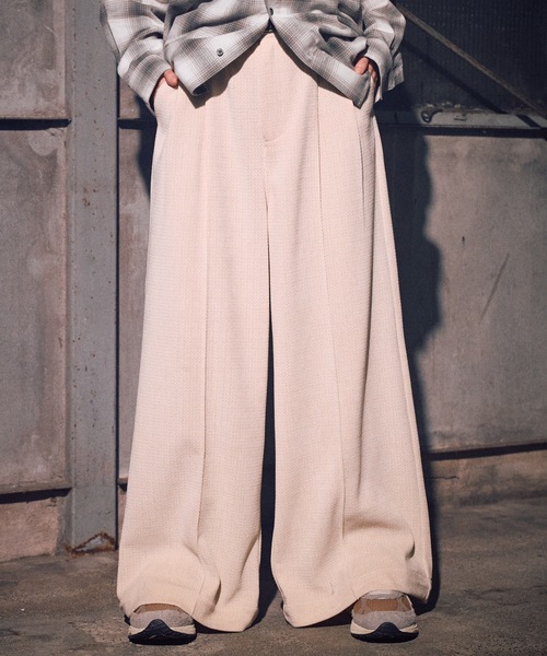 Casper John ドレープコーデュロイパンツ XS グレイッシュベージュ Casper John（キャスパージョン） スラックス Drape corduroy pants