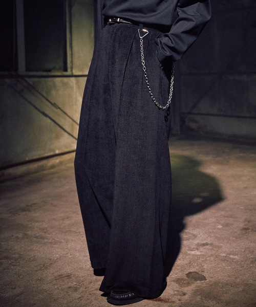 Casper John（キャスパージョン） スラックス Drape corduroy pants