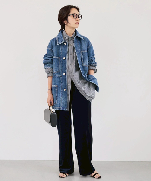 【極美品】TICCA スクエアビッグシャツ　チェック大きめ　洗える　ソメロス社 TICCA ティッカ プレミアムスクエアビッグシャツ別注（シャツ