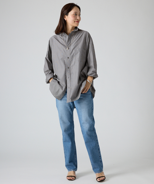 TICCA（ティッカ） ブラウス シャツ プレミアムスクエアビッグシャツ