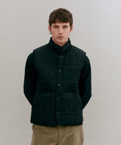 LAVENHAM メンズ　ジレ　サイズS　Black LAVENHAM（ラベンハム） ベスト ジレ Black Edition High Neck Gilet