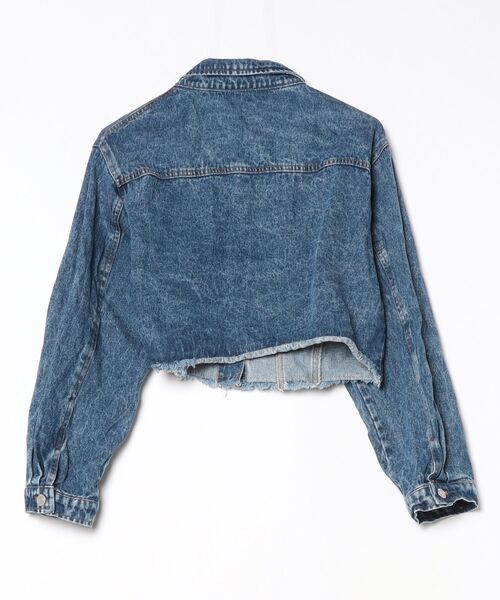 「mily bilet」 デニムジャケット LARGE ブルー レディース