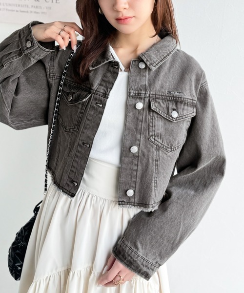 「mily bilet」 デニムジャケット LARGE ブルー レディース