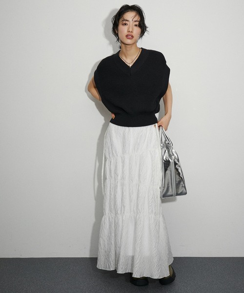 ADAM ET ROPE'（アダムエロペ） ニットベスト FREE ブラウン系その他2