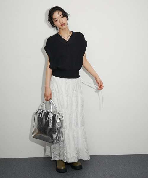 ADAM ET ROPE'（アダムエロペ） ニットベスト FREE ブラウン系その他2