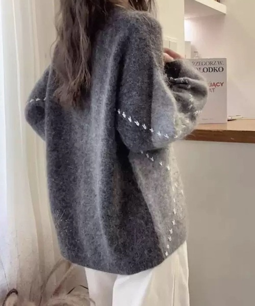 CADBURY（キャドバリー） ニット セーター Vネックアーガイル柄ニット