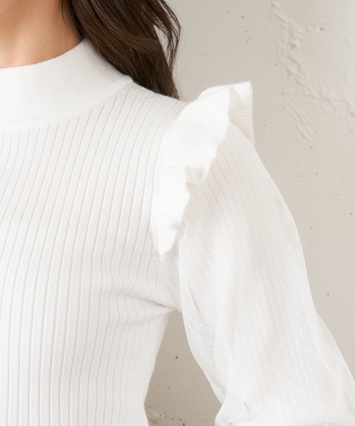 「MIIA」 長袖ニット FREE ベージュ レディース_画像8