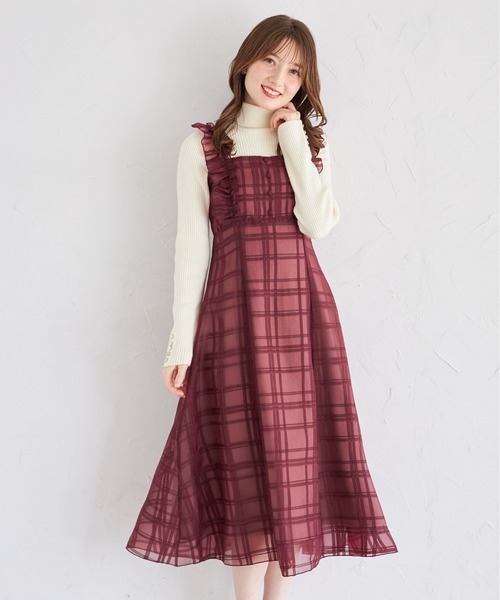 tocco closet（トッコ クローゼット） ワンピース フリル付きバック