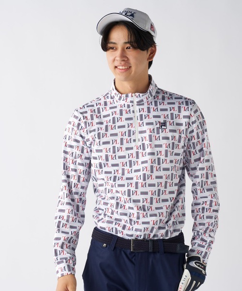 FILA GOLF シャツ 「FILA GOLF/フィラゴルフ」ハーフジップ裏起毛長袖