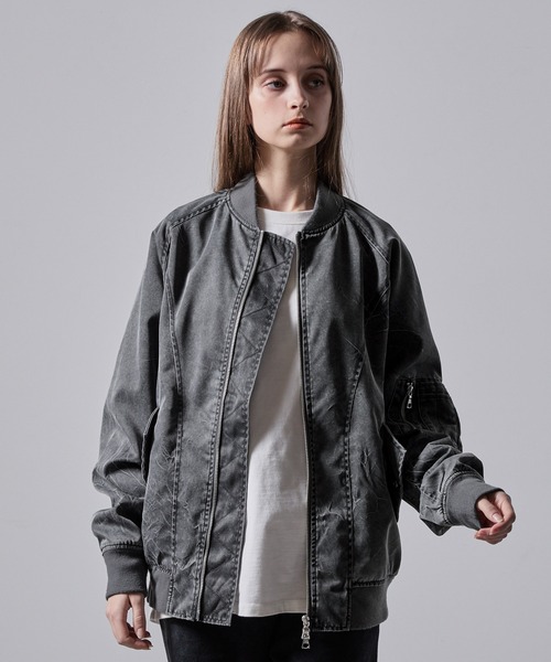 「CLEL」 ブルゾン M チャコールグレー メンズ_画像2