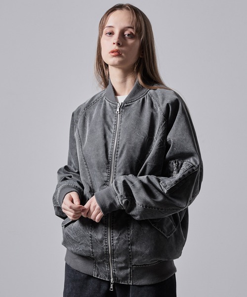 「CLEL」 ブルゾン M チャコールグレー メンズ_画像3